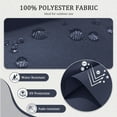thumbnail image 6 of Snubbull Outdoor 46" x 26" x 5" Loveseat Cushion Set, Water repellent, Fade Resistant, Cushion Set for Couch, Bench, and Swing, Navy, 6 of 6