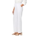 thumbnail image 3 of Jessica London Women's Plus Size Lightweight Linen-Blend Straight-Leg Pants, 3 of 5