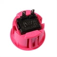 thumbnail image 3 of 10 Pcs Arcade Buttons 24Mm Responsive Arcade Buttons for Gaming Enthusiasts Pink, 3 of 5