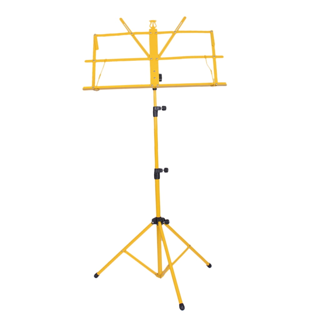 FELTECHELECTR Metal Music Stand with Non- Feet, Compact & Adjustable Multi-Angle Design, 1 Pack for Practice