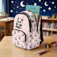 thumbnail image 3 of DISNIMO Panda Flower Printed Kids School Backpack for Girls 17" Lightweight Backpack with Padded Straps and Front Zipper Pocket for Elementary Middle Students Back to School Gifts, 3 of 7