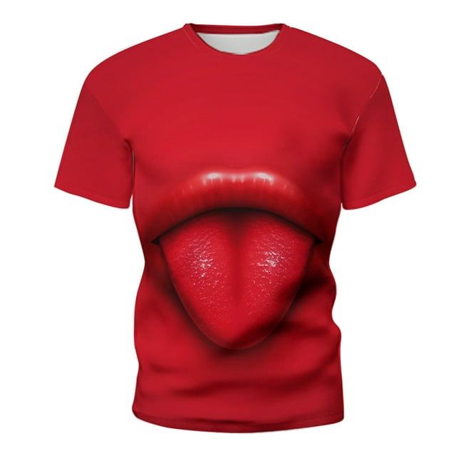 Hip Hop Funny Cartoon Pattern Summer Boy T-Shirt Creative Personality 3d Printed Short Sleeve Fashion Neutral O-Collar Clothing