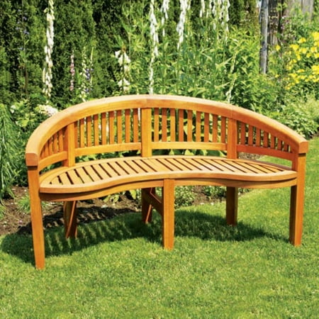 Upc 719908306878 Monet Curved Back Wooden Bench Garden Yard Or