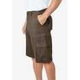 thumbnail image 3 of Boulder Creek By Kingsize Men's Big & Tall  12" Side-Elastic Stacked Cargo Pocket Shorts, 3 of 6