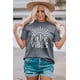 thumbnail image 2 of ABPHQTO Camiseta de manga corta con estampado gráfico Grey Lake Vibes para mujer, 2 of 5