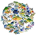 thumbnail image 2 of 35pcs Colorful Fish Stickers Animal Stickers Marine Stickers for Laptops Suitcases Notebooks, 2 of 9