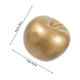 thumbnail image 2 of RUNROTOO 5Ud Manzanas Artificiales Doradas Para En Cocina Y Centro De, 2 of 6