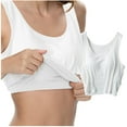 thumbnail image 1 of Womens Solid Tank Tops With Built In Padded Bra Basic Breathable Tank Tops, 1 of 4