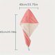 thumbnail image 3 of Hair Drying Towel Microfiber Hair Wrap Quick Dry Soft Velvet Thick Absorbent Cap Pink and White, 3 of 4