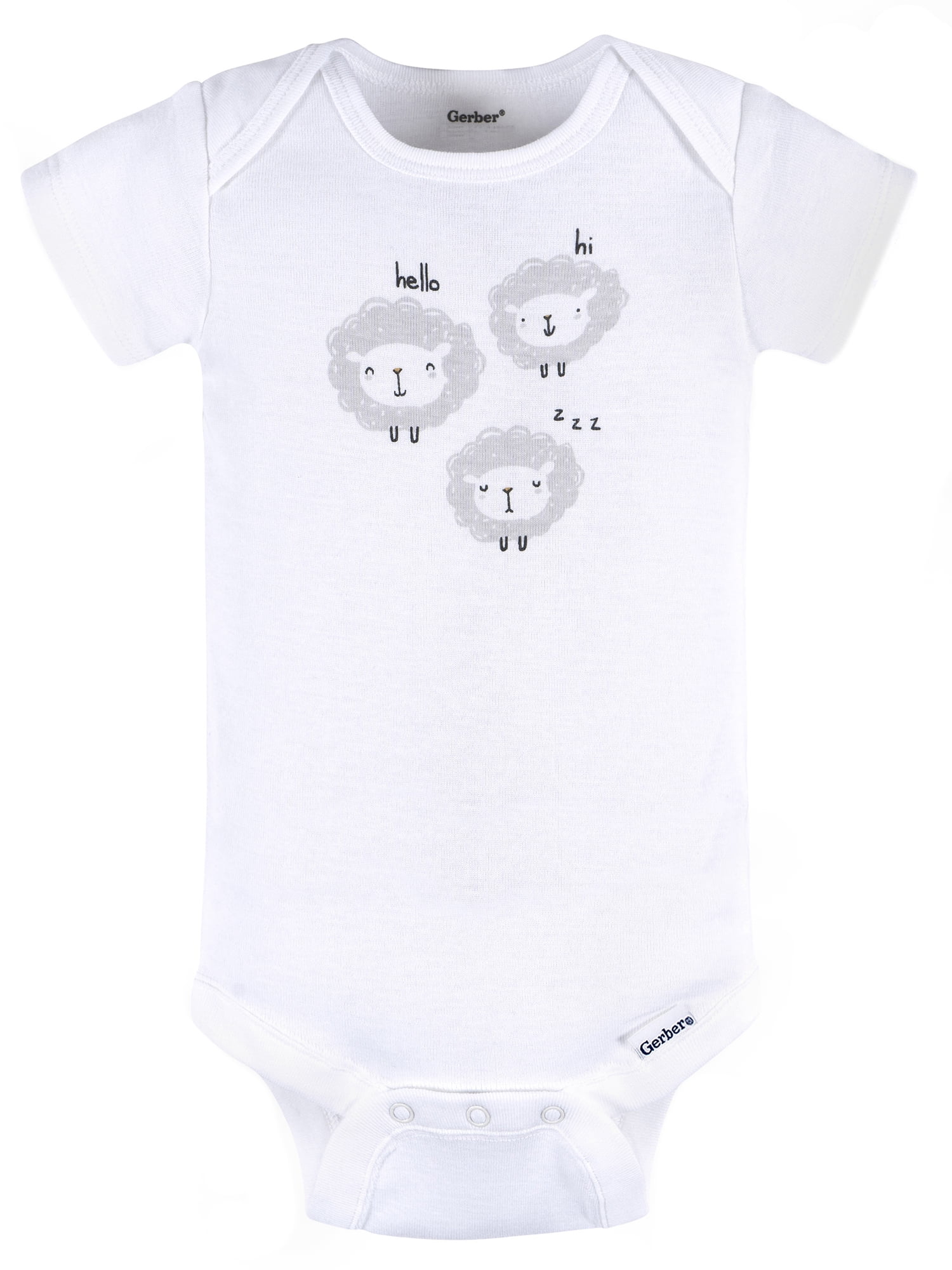 Gerber Gender Neutral Short Sleeve Onesie and Pant Outfit Set, 2-Piece, Sizes 0/3 Months - 12 Months