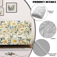thumbnail image 6 of ZIATUBLES Daisy Armless Futon Sofa Cover, Stretch Elastic Couch Slipcover Dustproof Furniture Protector Machine Washable Sofa Bed Cover for Living Room Bedroom, 6 of 9