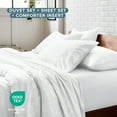 thumbnail image 3 of Bare Home 8-Piece Bedding Duvet and Sheet Set - Full Size, Sandwash White with White Duvet Insert, 3 of 10