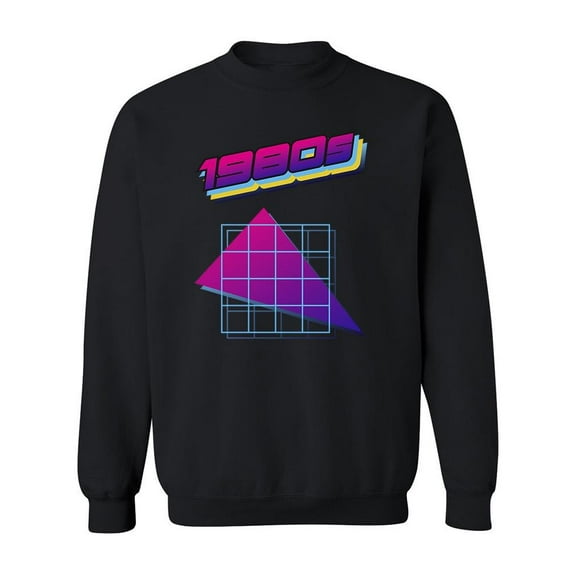1980s Triangle Shape Sweatshirt Men -Image by Shutterstock, Male 4X-Large