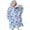 Pioneer Flower Floral Print Pattern-1, variant on Pioneer Flower Floral Print Pattern Flannel Blanket Hoodies for Teens ,Teens Oversize Sherpa Wearable Hooded Blanket Sweatshirt with Super Pockets