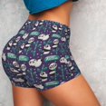 thumbnail image 4 of Lsque Bamboo Panda Pattern High Waisted Biker Shorts for Women-Tummy Control Fitness Athletic Workout Running Yoga Gym Shorts,Moisture-Wicking-X-Large, 4 of 9