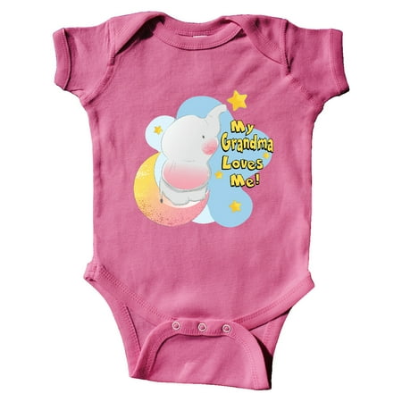 

Inktastic My Grandma Loves Me Gift Baby Boy or Baby Girl Bodysuit
