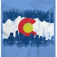 thumbnail image 2 of Colorado City Skyline Flag Cool Plus Size Crewneck Graphic Tee Shirt Brisco Brands 2X, 2 of 5
