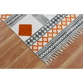 thumbnail image 6 of Casavani - 8'x11' Orange Block Printed Cotton Area Rugs for Living Room Outdoor Patio Rugs, 6 of 6