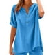 thumbnail image 2 of Sudadera con capucha para mujer,Conjunto de top y pantalón corto de manga corta holgado e informal para mujer, 100 % poliéster, cuello en V, ideal para el hogar, sopatenor, 2 of 9
