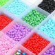 thumbnail image 2 of 1.000 Cuentas De Cristal De Semillas Espaciales De Moda Joyería Perlas Mezcla De Color Sólido Checo Pulsera Para Bricolaje Costura Hacer Pulseras, 2 of 4
