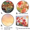 thumbnail image 3 of Designart "Blooming Geraniums At Sunset I" Geraniums Floater Framed Canvas Art Print, 3 of 5