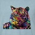 thumbnail image 5 of Wild Bobby Colorful Rainbow Siberian Tiger Animal Lover Men Premium Tri Blend Tee, Denim, XX-Large, 5 of 5