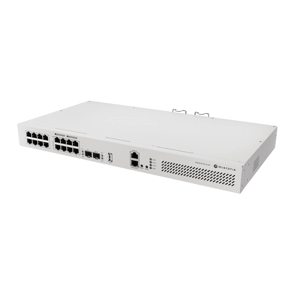 MikroTik CRS418-8P-8G-2S RM Cloud Router Switch, 8x PoE Ports, 2x 10G SFP