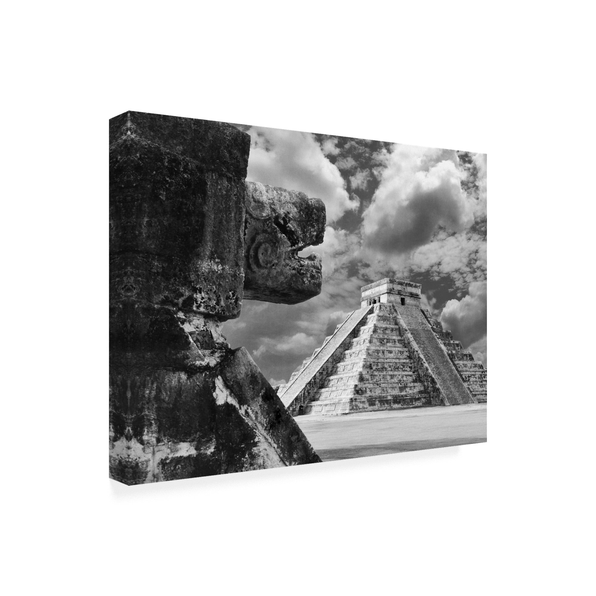 Trademark Fine Art 'The Serpent And The Pyramid Chechinitza Mexico' Canvas Art by Monte Nagler