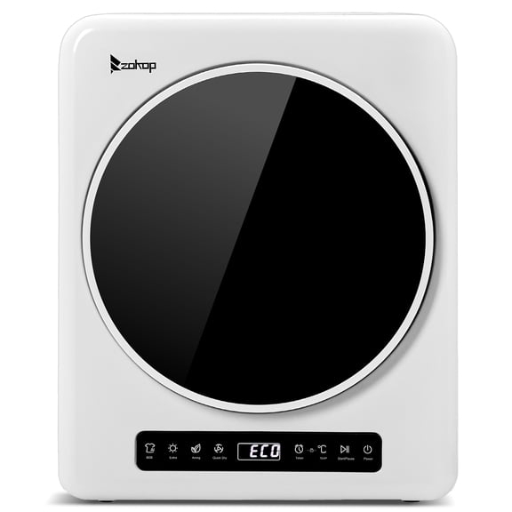 Ktaxon Compact Electric Dryer, 1.7 cu. ft. 9LBS Capacity, Touch Panel, White