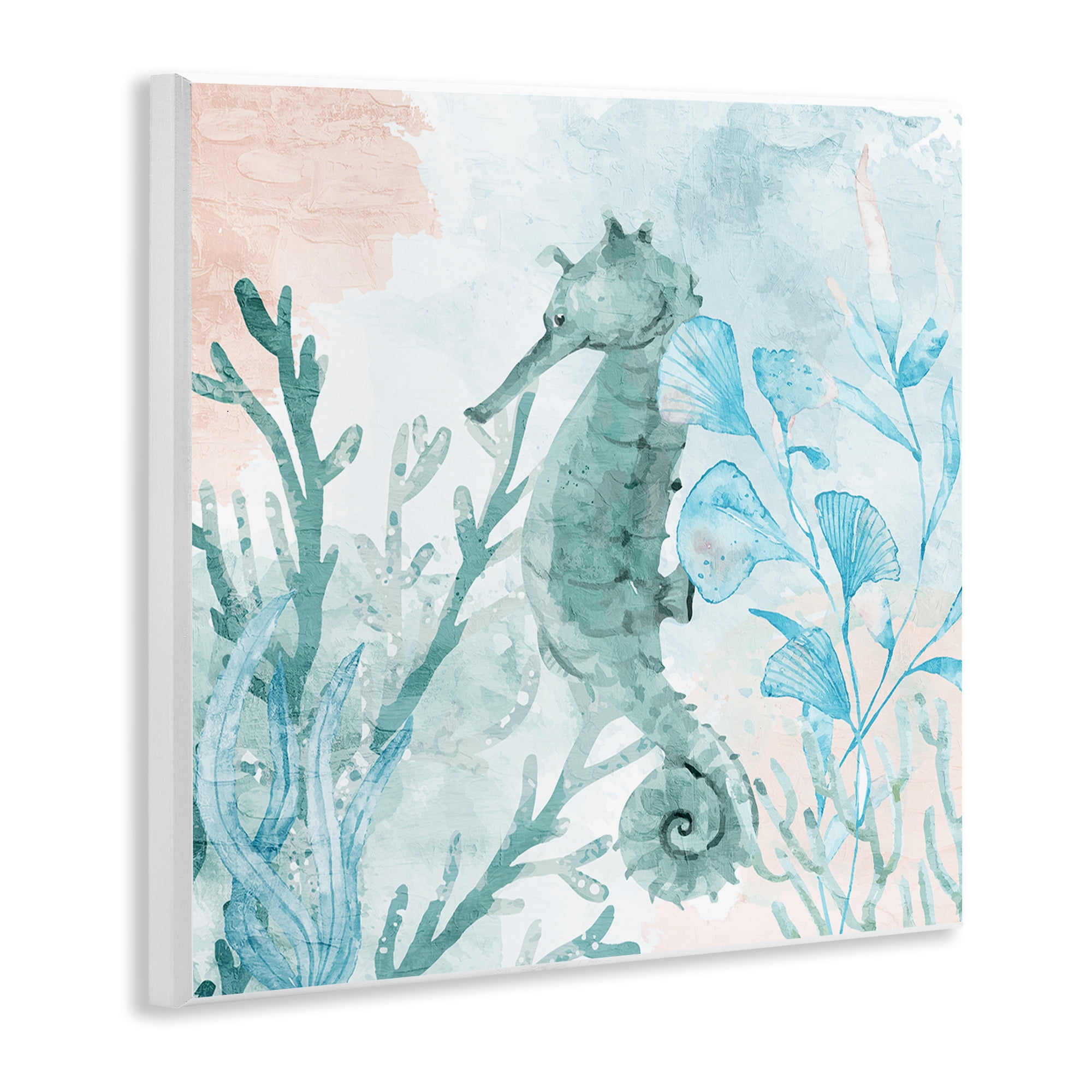 Stupell Industries Seahorse Sea Swim Wall Plaque Art, design by Kim Allen