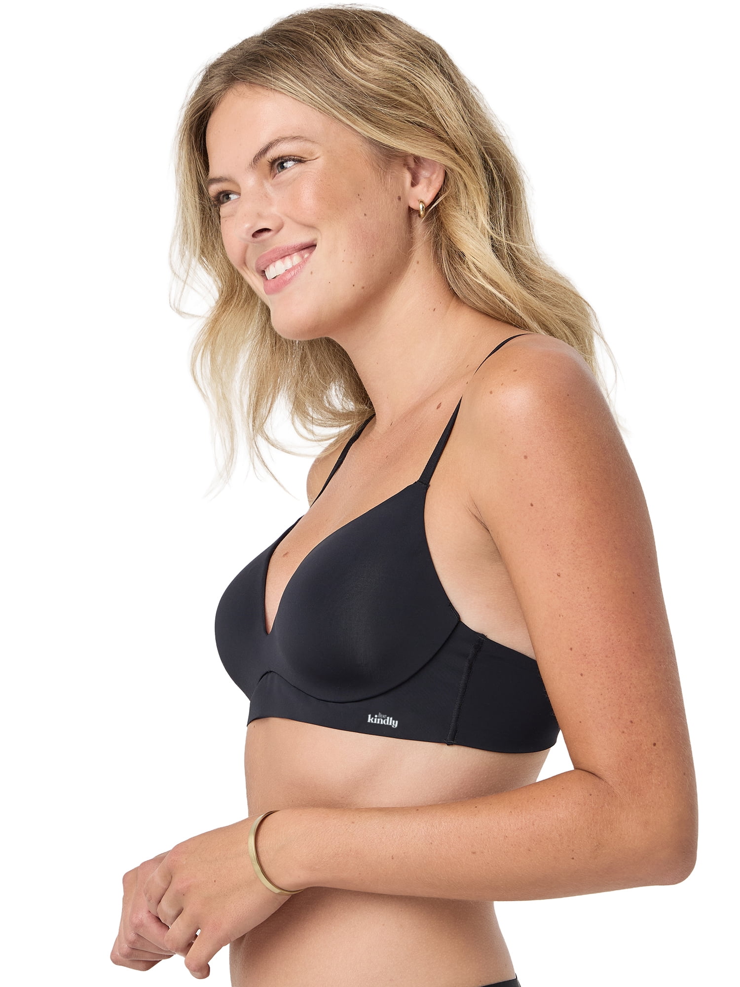 Kindly Yours Women’s So Comfy Bonded Wire Free Light Push Up Bra, Sizes S-XXXL