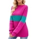 thumbnail image 2 of Puntoco Suéter Mujer Casual Rayas Cuello Redondo Suéter Color Block Top Navidad Liquidación Puntoco Puntoco-388, 2 of 5