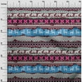 thumbnail image 3 of oneOone Polyester Lycra Medium Blue Fabric Merry Christmas Craft Projects Decor Fabric Printed By The Yard 56 Inch Wide, 3 of 5