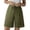 Army Green Shorts for Women, variant on CFLVAEK Womens Shorts Knee Length Wide Leg Button Shorts Dressy Casual Drawstring High Waisted Clothes Army Green S