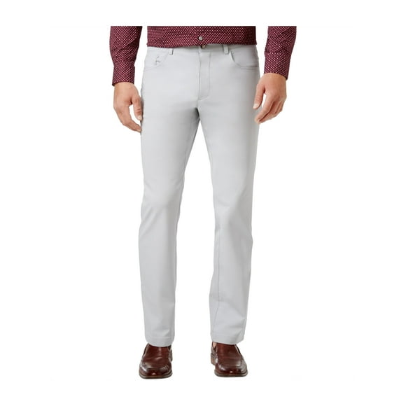I-N-C Mens Stretch Casual Trouser Pants grey 30x32