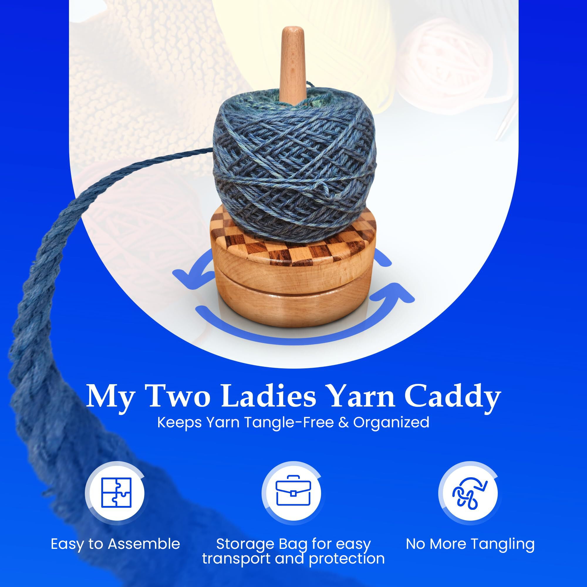 Artisan Yarn Caddy | w/custom case