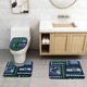 thumbnail image 2 of Juego de alfombras de baño de 3 piezas del equipo Seahawks Alfombra antideslizante para baño de 24 x 16 pulgadas, 2 of 7