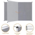 thumbnail image 4 of ;; X ;; Notice Board Felt Board Office Message Board Aluminium Frame, 4 of 6