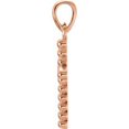 thumbnail image 2 of FB Jewels 14K Rose Gold 13.5x9.4mm Beaded Cross Pendant, 2 of 2