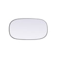 thumbnail image 4 of MR2B2036BRS-Elegant Decor-Brynn - Metal Frame Oval Mirror In Modern Style-36 Inches Tall and 20 Inches Wide-Brass Finish, 4 of 7