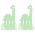 thumbnail image 1 of 1 Pair Metal Dinosaur Shaped Bookends Book Support Stand Desk Book Organizer, 1 of 2
