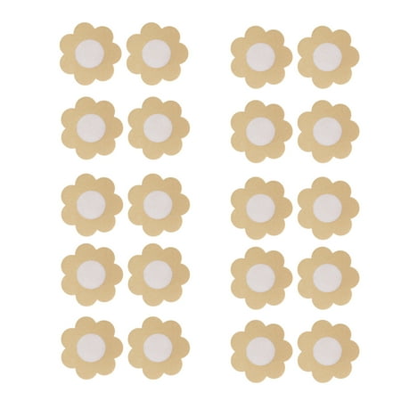 

Adhesive Braless Nipple Cover Breathable Disposable Pasties Wide Application For Wedding