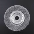 thumbnail image 4 of MYG Brosse à Roue en Fil d'Acier Inoxydable pour Nettoyage de Banc Moulin Rouille 3 Pieds'-12 Pouces, 4 of 8