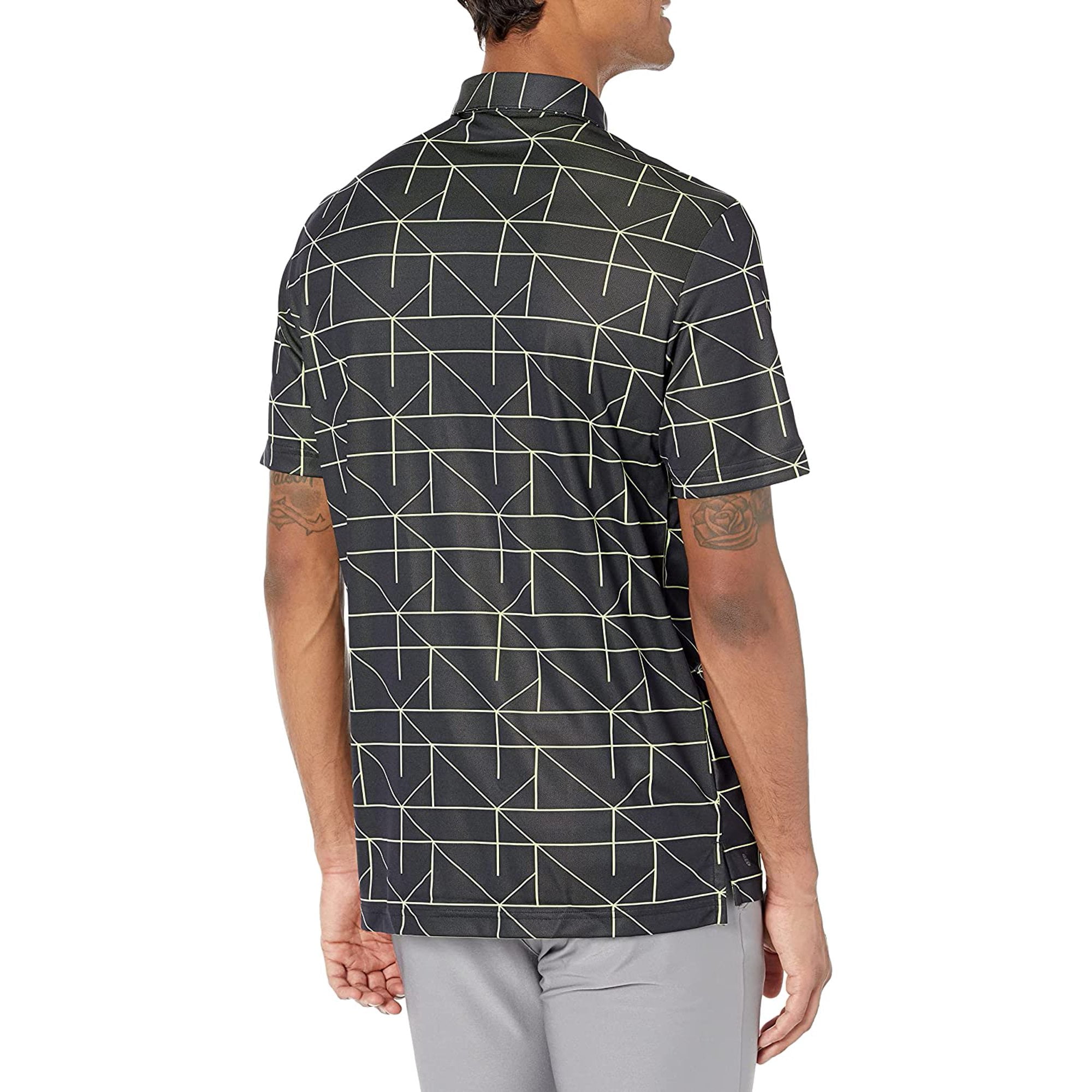 Men's adidas Regular-Fit Jacquard Polo - Men's Golf Polo Shirt For Comfortable Play - Small (S)