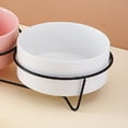 thumbnail image 3 of Comederos de Cerámica para Perros con Soporte, Comederos y Bebederos para Gatos, de Gran Capacidad y con Ajustable, A, 3 of 5