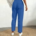 thumbnail image 6 of Guluxicc Womens Summer Casual Jogger Pants Drawstring Elastic Waist Tapered Pants with Pockets for Outdoor Activities, 6 of 7
