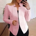 thumbnail image 2 of Lisingtool Womens Tops Spring Jackets for Women 2024 Cardigan for Women Spring Cardigans for Women 2024 Windbreaker Woman Jackets Solid Elegant Work office Outerwear Women's Clothing Vegan Pink, 2 of 6