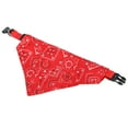 thumbnail image 2 of Pañuelo para mascotas con hebilla ajustable Bufanda de poliéster para cerdos para mascotas Collar triangularRojo S, 2 of 8