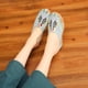 thumbnail image 5 of Zapatillas informales de tacón alto bordadas para mujer, zapatos planos Oxford de estilo chino con cara teatral, zapatillas de casa con cuña, 5 of 5