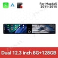 thumbnail image 2 of ZWNAV Dual 12.3 inch Screen Car Radio For Mazda 5 2011-2015 Android GPS Navigation Multimedia Video Player Stereo Receiver Head Unit, 2 of 14